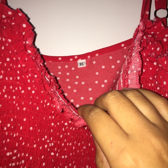 🍓Red and White Polka Dot Dress🍓 - Picture 4 of 4